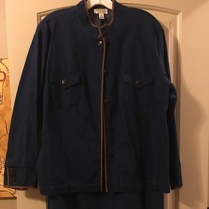 Talbots Denim Jacket and Denim Skirt  suit combo ,  size 16 /xl,